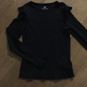 Black long sleeve with ruffles